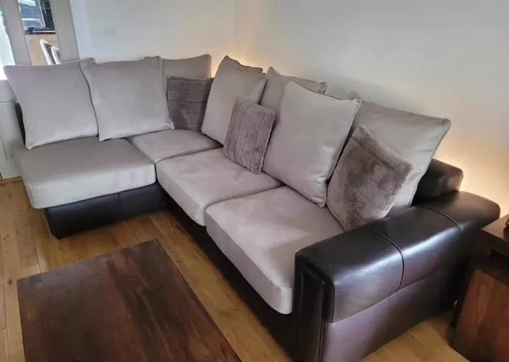 Corner sofa after
