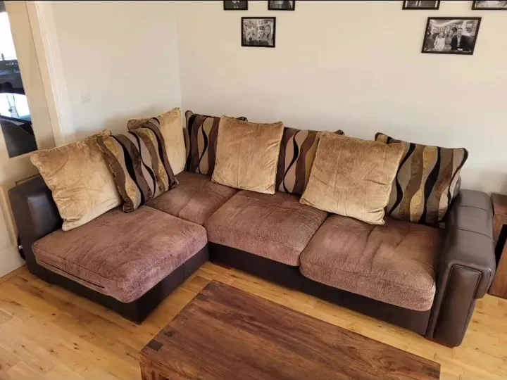 Corner sofa before
